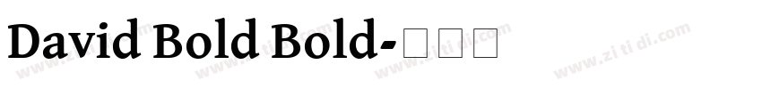 David Bold Bold字体转换